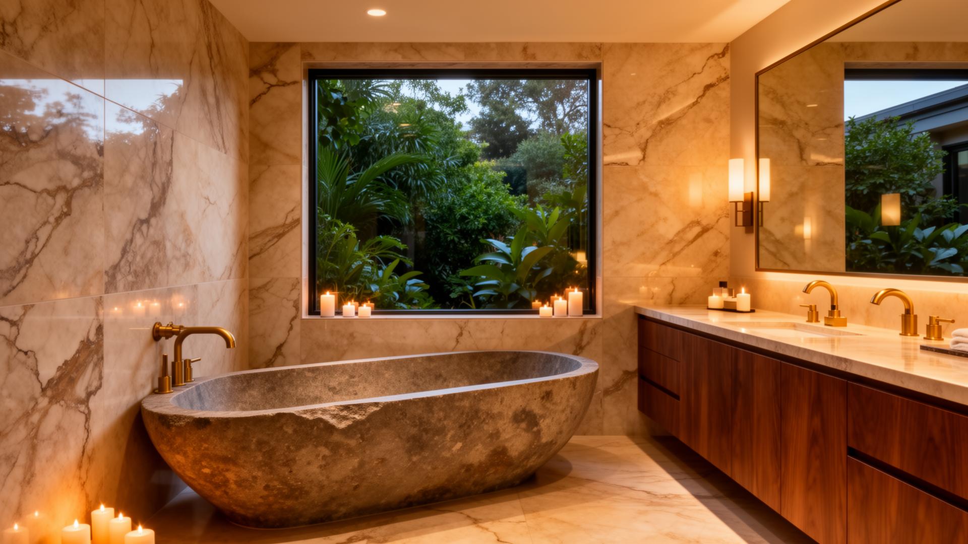 Spa-style primary bathroom remodel